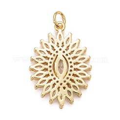 Ciondoli in ottone con zirconi chiari con placcatura a cremagliera&nbsp;KK-M229-34G