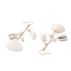 Muschelförmige Ohrhänger&nbsp;EJEW-TA00639