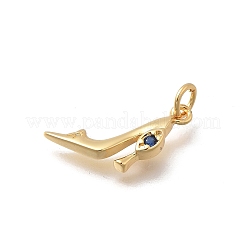 Breloques pour talons hauts en laiton micro pavé de zircones cubiques&nbsp;KK-D431-075B
