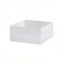 Quadratische transparente Schmuckverpackungsboxen aus Acryl mit Deckel&nbsp;CON-WH0085-169