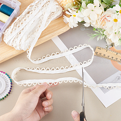 Ruban de coton à bordure simple picot de 10 mètre&nbsp;OCOR-WH0070-142A