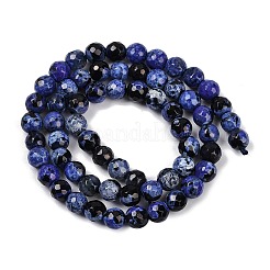 Naturelles feu crépitent agate perles brins&nbsp;G-C082-A01-32
