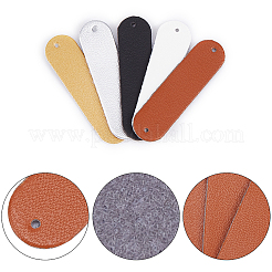 100 Stück Aufnäher aus Kunstleder in 5 Farben.&nbsp;DIY-GF0005-17