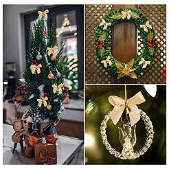 Decorazioni per confezioni regalo con nastro a fiocco in poliestere&nbsp;AJEW-TAC0028-41