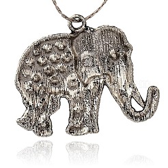 Tibetischen Stil Legierung Rhinestone-große Anhänger&nbsp;ALRI-L048-17AS