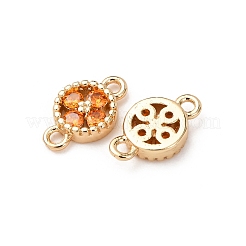 Verbindungsanhänger aus Messing mit kubischem Zirkonia-Pavé&nbsp;ZIRC-L105-02G