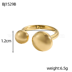 Bagues de manchette en acier inoxydable 304 pour femmes&nbsp;STAS-OY018-10G