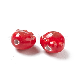 Perline porcellana stampato fatto a mano&nbsp;PORC-F006-01F