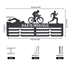 Cintre d'affichage de médaille de fer&nbsp;HJEW-WH0008-72