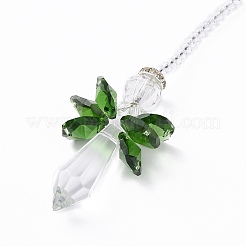 Décoration murale perlée de fée en cristal décoration pendentif&nbsp;LS-HJEW-G019-02F