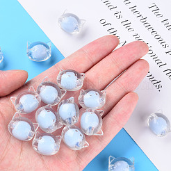 Perles en acrylique transparente&nbsp;MACR-S373-115-B08