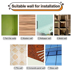 1 Stück Wandaufkleber aus PVC-Kunststoff&nbsp;STIC-CN0001-07