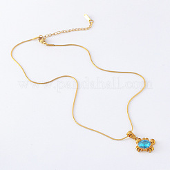 3 elegante Halskette mit Krabbenanhänger aus Edelstahl für Frauen und Mädchen&nbsp;LK4464