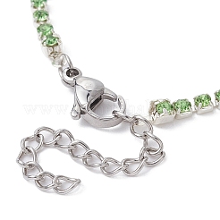 5 Stück 5-farbiges Glas-Strass-Tennisarmbänder-Set&nbsp;BJEW-JB09735-S