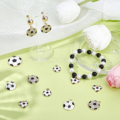 30pcs 5 styles de pendentifs en émail en alliage&nbsp;ENAM-SC0008-16