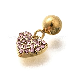 Ciondoli in strass in acciaio inossidabile 304&nbsp;STAS-M109-12G