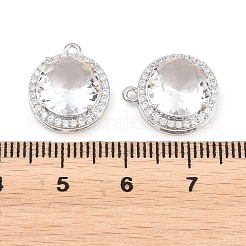 Colgante micropavé cubic zirconia de latón&nbsp;KK-H287-07P-01