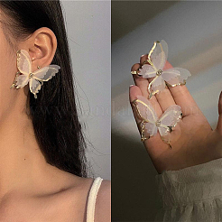 Boucles d'oreilles à tige en tissu alliage papillon&nbsp;FS-WG0326E-01