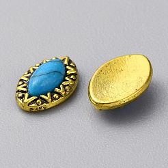 Cabochon in lega di zinco&nbsp;MRMJ-WH0320-05G-01