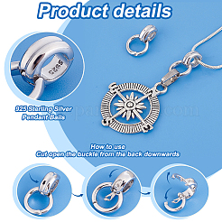 2 Stück 925 Sterlingsilber-AnhängerKlauen&nbsp;STER-PH0002-34