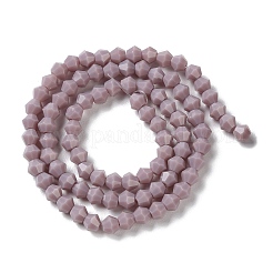 Opake einfarbige Nachahmung Jade Glasperlen Stränge&nbsp;GLAA-F029-P4mm-13