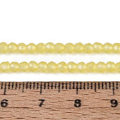 Chapelets de perles en verre imitation jade&nbsp;LS-GLAA-T028-3mm-11J