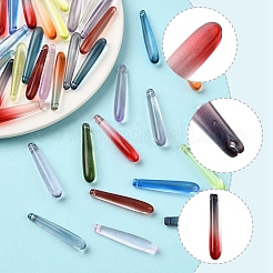 50 Stück handgefertigte Bunte Malerei-Anhänger zum Selbermachen.&nbsp;LAMP-FS0001-21
