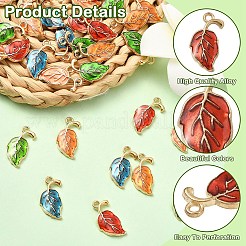 30pcs 5 pendentifs en alliage de couleurs&nbsp;ENAM-YW0006-05