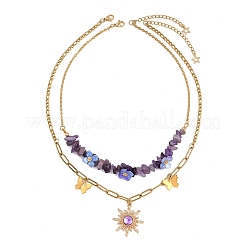 Colliers avec pendentifs en alliage de résine&nbsp;NJEW-JN05468-03