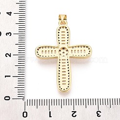 Messing micro pave klare zirkonia anhänger&nbsp;KK-N268-91G