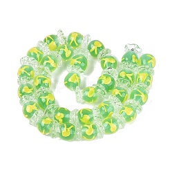 Perles de verre filées à la main à l'intérieur de la fleur&nbsp;LAMP-Q039-13E