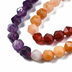 Chakra tema occhio di tigre naturale & quarzo rosa & ametista & topazio giada & agata rossa & amazzonite & perline sodalite fili&nbsp;X1-G-S376-002A