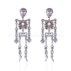 Halloween Zinklegierung Kristall AB Strass Ohrstecker&nbsp;FS-WGF4447-01