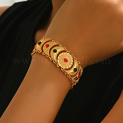 Bracelets ethniques vintage en alliage pavé de zirconiums cubiques&nbsp;JM4536