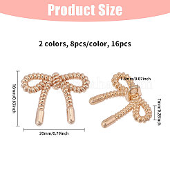 16 pz 2 colori bottoni con gambo in lega&nbsp;BUTT-CA0001-25B-01