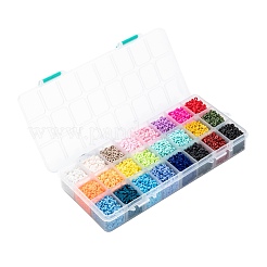 Perle di argilla polimerica fatte a mano da 240g 24 colori&nbsp;CLAY-JP0001-10-4mm