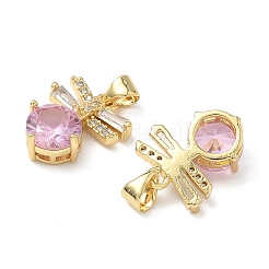Colgante micropavé cubic zirconia de latón&nbsp;KK-Q068-29G
