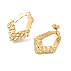 Boucles d'oreilles à tige en acier inoxydable 304&nbsp;LS-EJEW-R151-01G-06