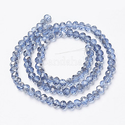 Placcare trasparente perle di vetro fili&nbsp;EGLA-A034-T3mm-E04