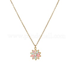 Mädchen-Sets aus Halsketten und Ohrsteckern mit Anhänger aus Edelstahl 304&nbsp;WG1BA9D-02