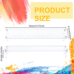 Rechteckige transparente Acryl-Actionfiguren-Display-Riser&nbsp;ODIS-WH0329-48A