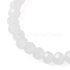 2 Stück dehnbares Armband aus galvanisierten Glas- und Messingperlen für Damen&nbsp;BJEW-JB13162