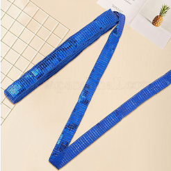 Polyester mit Spitzenbesatzband mit PVC-Pailletten&nbsp;OCOR-WH20050-015E