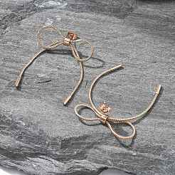 Schmetterlings-Ohrstecker aus 304 Edelstahl&nbsp;DJEW-B108-10RG