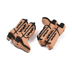 Perles focales en silicone sur le thème des cowboys&nbsp;SIL-G014-01B