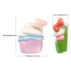 Undurchsichtige Decoden-Cabochons aus Harz&nbsp;RESI-CJC0019-27