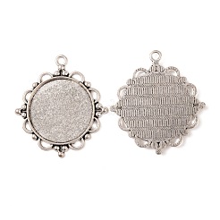 Tibetischer Stil Legierung Anhänger Fassungen&nbsp;TIBEP-N003-55AS