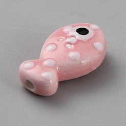Perles en porcelaine manuelles&nbsp;LS-PORC-WH20001-02D