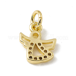 Adornos de latón micropavé de circonia cúbica&nbsp;ZIRC-F132-90G