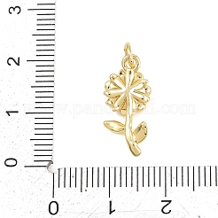 Pendenti in ottone con micro pavé di zirconi trasparenti per San Valentino&nbsp;KK-D258-07G-06